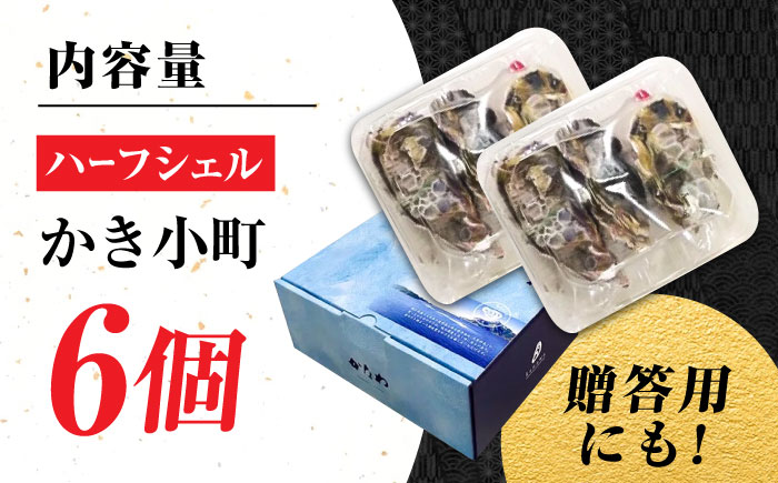 広島牡蠣の老舗！安心・安全の新鮮牡蠣【生牡蠣】牡蠣 かき 殻付き 開殻 夏のかき ハーフシェル『かき小町』6個入 生食用 魚介類 海鮮 広島県産 江田島市/株式会社かなわ [XBP011] 牡蠣