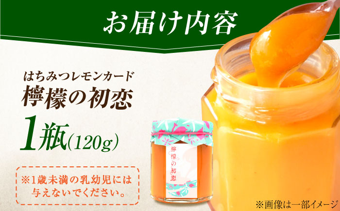 【年内発送】いつもの朝食を特別に！江田島はちみつレモンカード『檸檬の初恋』120g×1本 れもん ハチミツ ハニー バタークリーム 蜂蜜 広島県 江田島市/はつはな果蜂園 [XCD001] 調味料