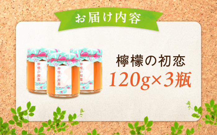 【全3回定期便】いつもの朝食を特別に！江田島はちみつレモンカード『檸檬の初恋』 120g×3本セット れもん ハチミツ ハニー 蜂蜜 広島 江田島市/はつはな果蜂園 [XCD009] 定期便