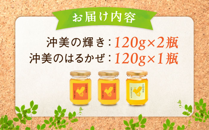 【全12回定期便】まじりっけなし！江田島産100％!はちみつ2種食べ比べセット（120g×3本） ハチミツ ハニー 蜂蜜 国産 広島県 江田島市/はつはな果蜂園 [XCD029] 定期便