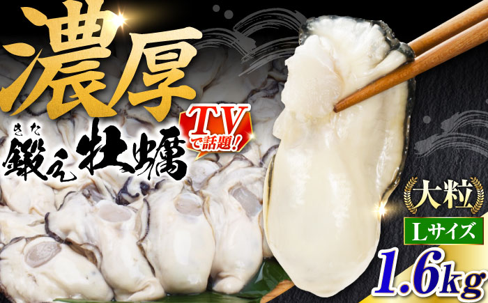 他の牡蠣とは味がちがう！鍛え牡蠣 冷凍むき身 Lサイズ 計2kg 江田島市/有限会社寺本水産[XAE025]