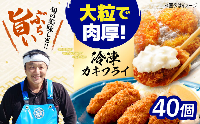 【年内発送】新鮮牡蠣の極上カキフライ！【瞬間冷凍】広島牡蠣 カキフライ40個 牡蠣 かき 料理 簡単 魚介類 海鮮 ギフト 広島県産 江田島市/株式会社門林水産 [XAO035] 牡蠣