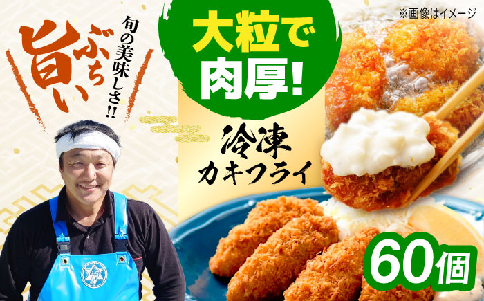 新鮮牡蠣の極上カキフライ！【瞬間冷凍】広島牡蠣 カキフライ60個 牡蠣 かき 料理 簡単 魚介類 海鮮 ギフト 広島県産 江田島市/株式会社門林水産 [XAO036] 牡蠣