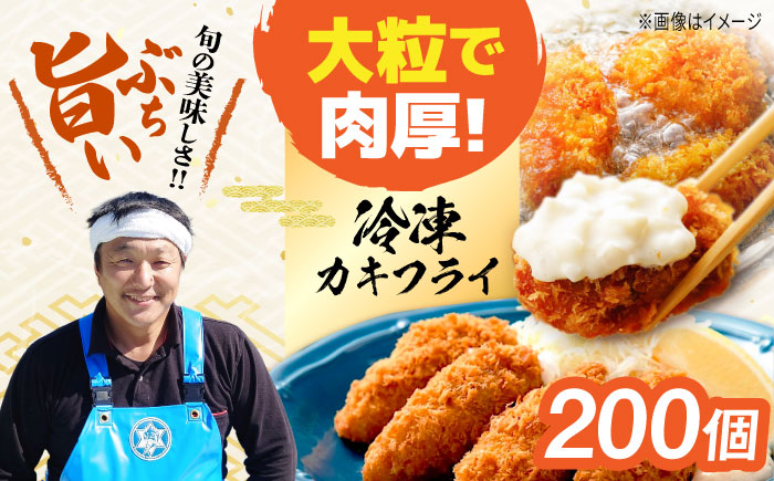 新鮮牡蠣の極上カキフライ！【瞬間冷凍】広島牡蠣 カキフライ20個×10パック 大容量 魚介類 海鮮 牡蠣 むき身 かき カキフライ カキ ギフト 広島県産 人気 送料無料 江田島市/株式会社門林水産 [XAO053]