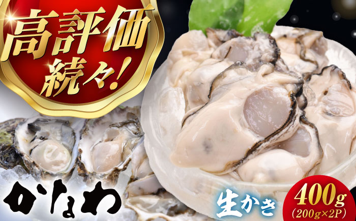 【年内発送】【お歳暮対象】広島牡蠣の老舗！安心・安全の新鮮牡蠣【生牡蠣】牡蠣 かき むき身 400gパック入り 生食用 魚介類 海鮮 広島県産 江田島市/株式会社かなわ [XBP001] 牡蠣 生食 むき身 殻付き かき カキ 生牡蠣 カキフライ 広島牡蠣
