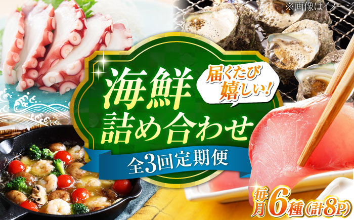 【全3回定期便】新鮮なお魚盛りだくさん！海鮮詰合せ「梅」 料理 和食 簡単 レシピ 魚介類 海産物 海鮮 刺身 ギフト お取り寄せ 江田島市/七宝丸 [XBY014]