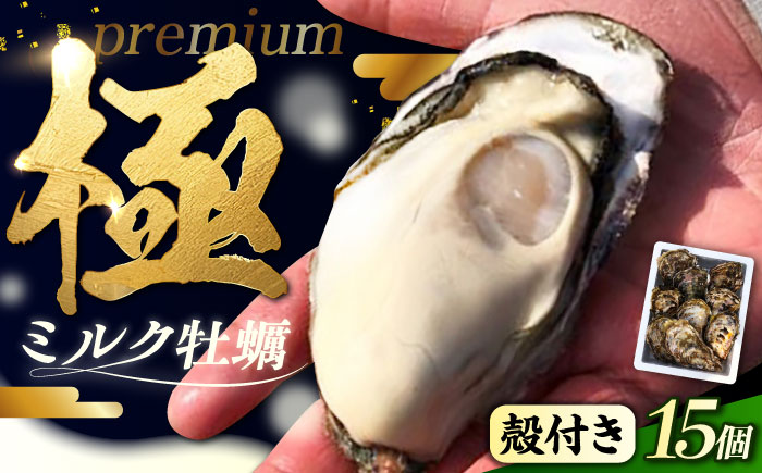 江田島ミルク牡蠣 殻付き 15個 加熱用 かき 広島県産 カキ 貝付き牡蠣 海鮮 贈呈用 BBQ 濃厚 新鮮 蒸し牡蠣 焼き牡蠣 グリル焼き 丸杉水産/江田島市 [XCY002]