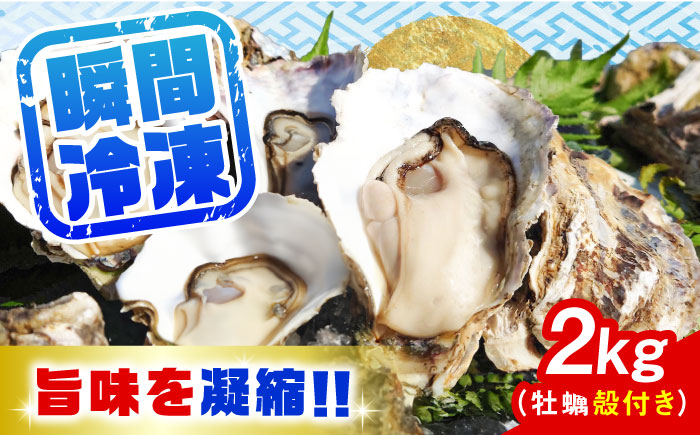 [年内発送]特選 牡蠣三昧![瞬間冷凍]広島牡蠣 殻付き2kg カキ かき 広島 料理 簡単 魚介類 海鮮 ギフト 広島県産 江田島市/株式会社門林水産 [XAO029] 牡蠣