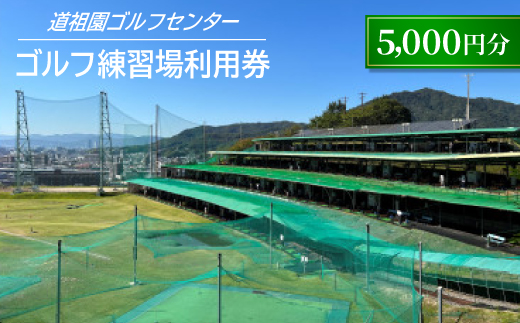 道祖園ゴルフセンターゴルフ練習場利用券【5,000円分】