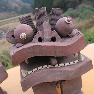 【広島県安芸太田町・風炎窯】～魔除けでがんす!シーサー特大でがんす!