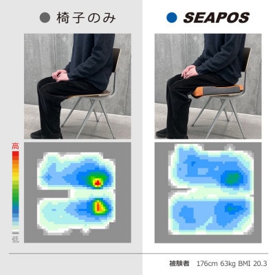【 モルテン 】おしりにかかる圧を取り除き、快適な座位を保つ ウレタンフォーム+ゲル2層式クッション