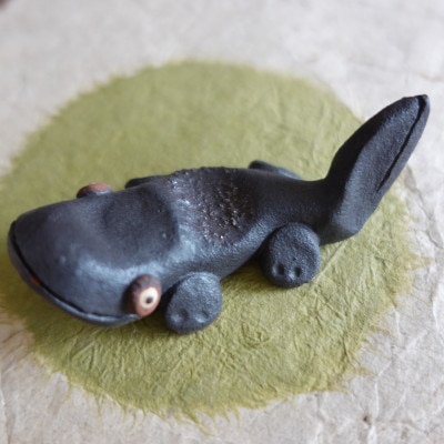 【広島県・奥安芸の鉄物語】～三段峡のオオサンショウウオの箸置きセット