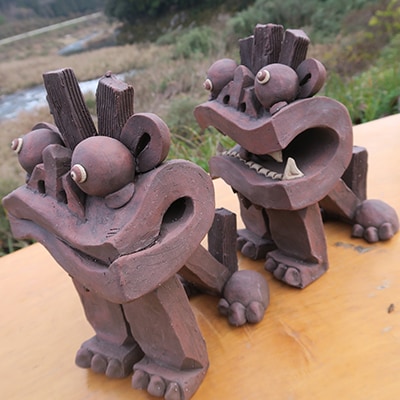 【広島県安芸太田町・風炎窯】～魔除けでがんす!シーサー特大でがんす!
