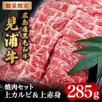 広島産黒毛和牛　「見浦牛」の焼肉セット(285g)【配送不可地域：離島】