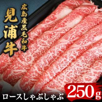 広島産黒毛和牛「見浦牛」のロースしゃぶしゃぶ(250g)【配送不可地域：離島】