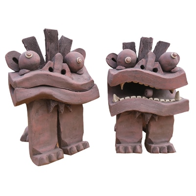 【広島県安芸太田町・風炎窯】～魔除けでがんす!シーサー特大でがんす!