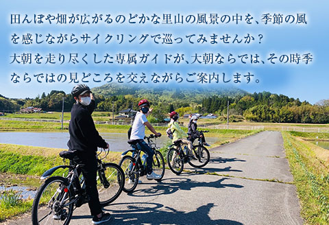サイクリング ガイド ツアー TripOasa 里山サイクリング E-BIKE 3.5時間