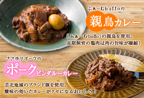 レトルト カレー 北広島町産素材のスパイスカレー（3種詰め合わせ）