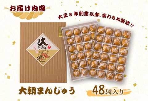 饅頭 北広島町銘菓 大朝まんじゅう 48個入り