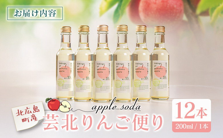 芸北りんご便り（りんごソーダ） 12本セット
