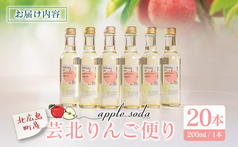 芸北りんご便り（りんごソーダ）20本セット
