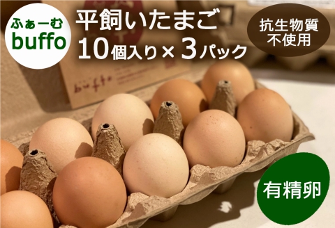 ふぁーむbuffoの平飼いたまご 30個
