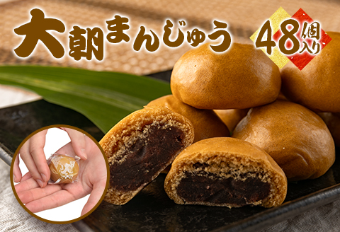 饅頭 北広島町銘菓 大朝まんじゅう 48個入り