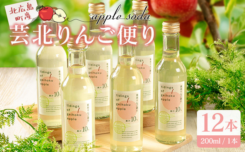 芸北りんご便り（りんごソーダ） 12本セット