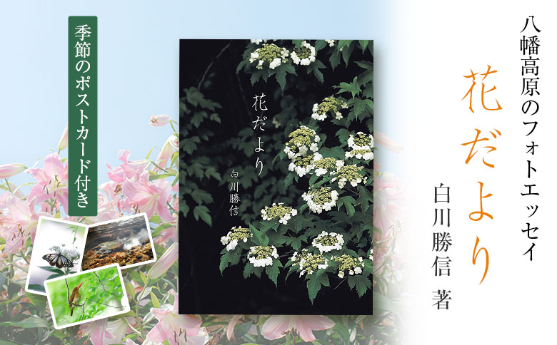 八幡高原のフォトエッセイ『花だより』（季節のポストカード付き）