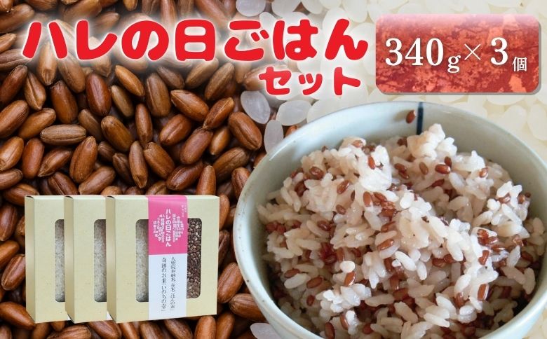 大朝小紅白米プロジェクト ハレの日ごはんセット