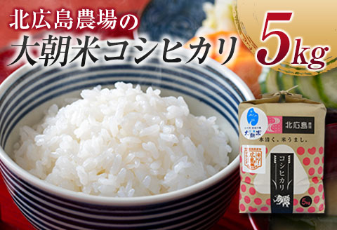 白米 コシヒカリ 特別栽培米 精米 5kg 金賞受賞米 北広島農場