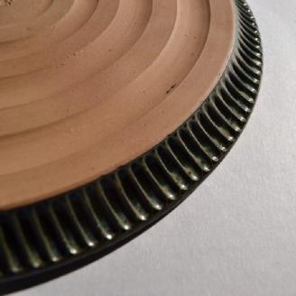 タルト皿 大 緑色 食器 皿 陶芸品 工芸品 木と土calm プレゼント ギフト クリスマス お誕生日 結婚祝い 下関市