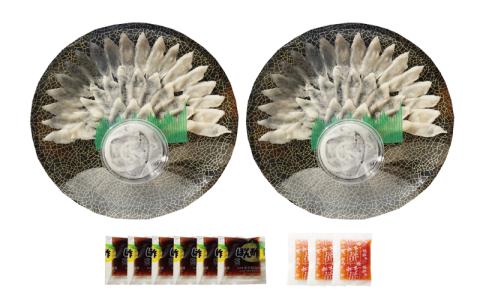 とらふぐ 刺身 2皿 セット 2～3人前