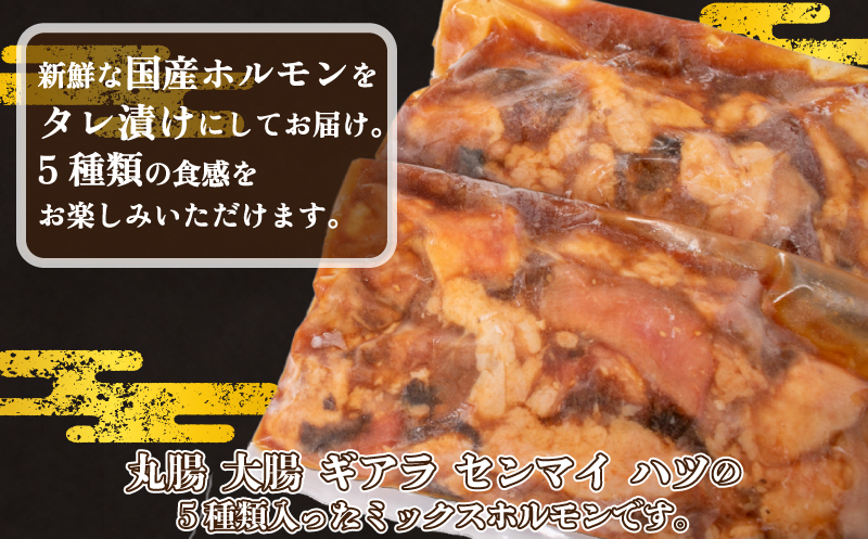 国産 牛ミックスホルモン 1kg 500g×2パック 下関 山口