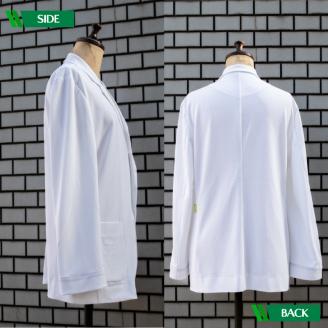 医師のための和紙素材白衣「和紙ジャージドクタージャケット」 Lサイズ