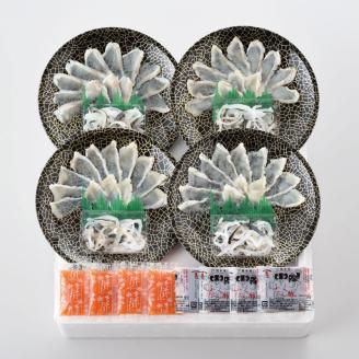 たっぷり4人前! 天然ふぐ刺身 下関