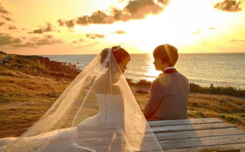 ホテル西長門リゾート　フォトウェディングプラン 角島大橋とコバルトブルーの海を背景に最高の思い出を写真に残しませんか？