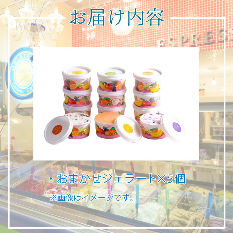ジェラート 5個 個数：5個セット