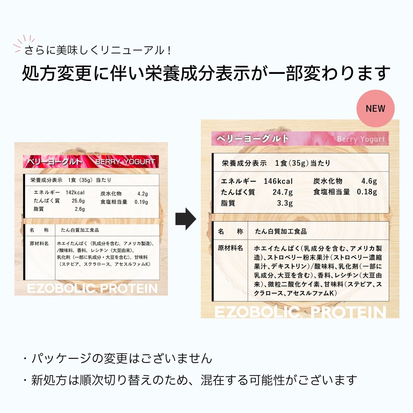 【ベリーヨーグルト風味】 EZOBOLIC プロテイン 3kg ベリーヨーグルト風味 3kg