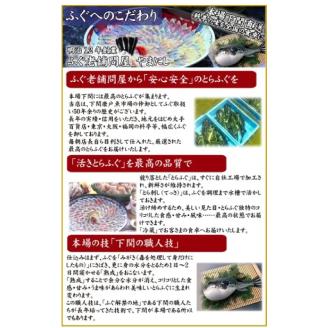 とらふぐ 料理 フルコース 4~5人前 冷蔵 フグ刺し 刺身 河豚 高級魚 海鮮鍋 魚介 下関市 山口県
