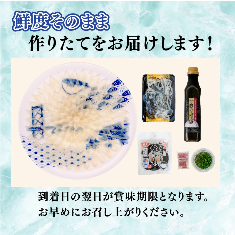【配送日時指定可】とらふぐ刺し セット 4 ～ 5人前 冷蔵 4～5人前
