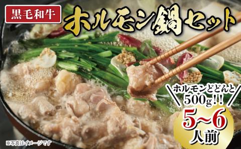 黒毛和牛 ホルモン 500g 鍋 鉄板焼用 セット 小分け 冷凍 とんちゃん鍋 下関 山口 肉特集