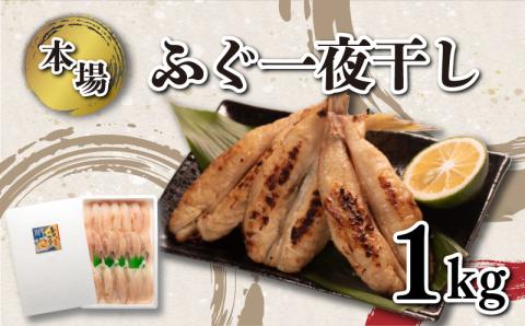 ふぐ 一夜干し 1kg セット 大容量 冷凍 小ふぐ シロサバフグ 高タンパク コラーゲン 低脂肪