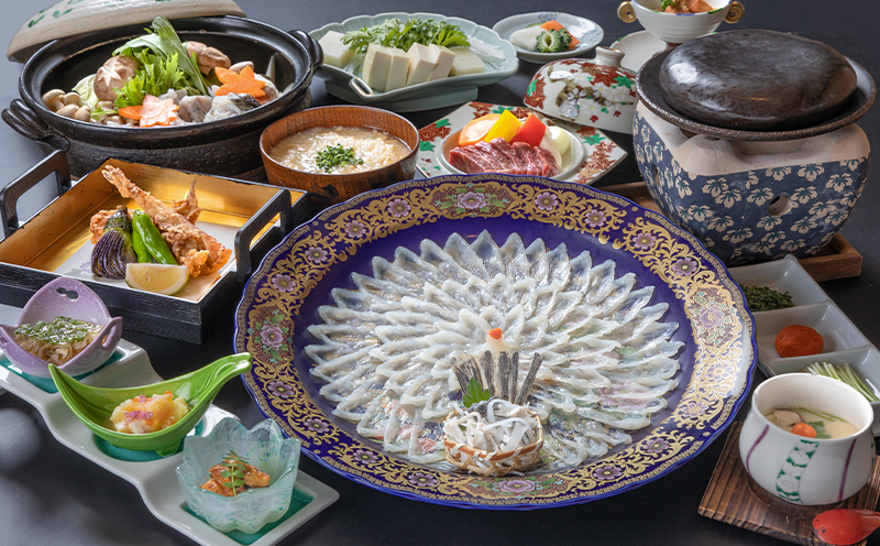 ～寿美礼～【宿泊券付】見蘭牛ステーキ とらふぐコース２名様