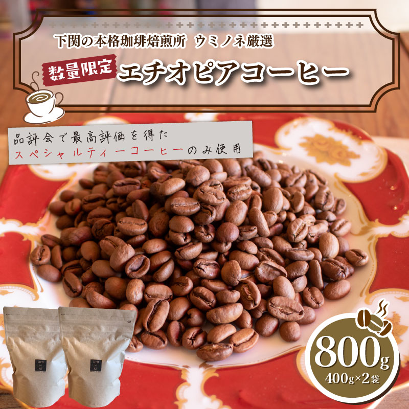 【深煎り】 訳あり コーヒー粉 800g ( 400g × 2袋 ) 数量限定 ハンドドリップ エチオピア 珈琲 下関 山口
