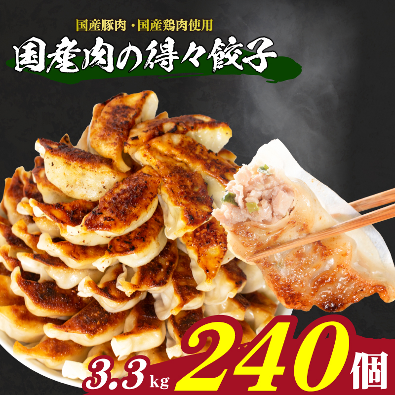 訳あり 国産肉の得々餃子 240個 20個×12パック 冷凍 国産肉の得々餃子【1回のみ】240個× 1回