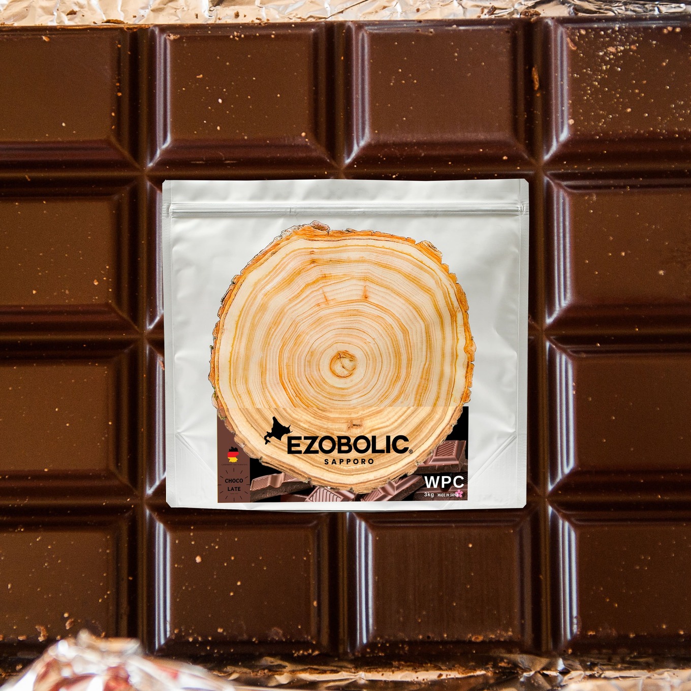 【チョコレート風味】 EZOBOLIC プロテイン 1kg チョコレート風味 1kg