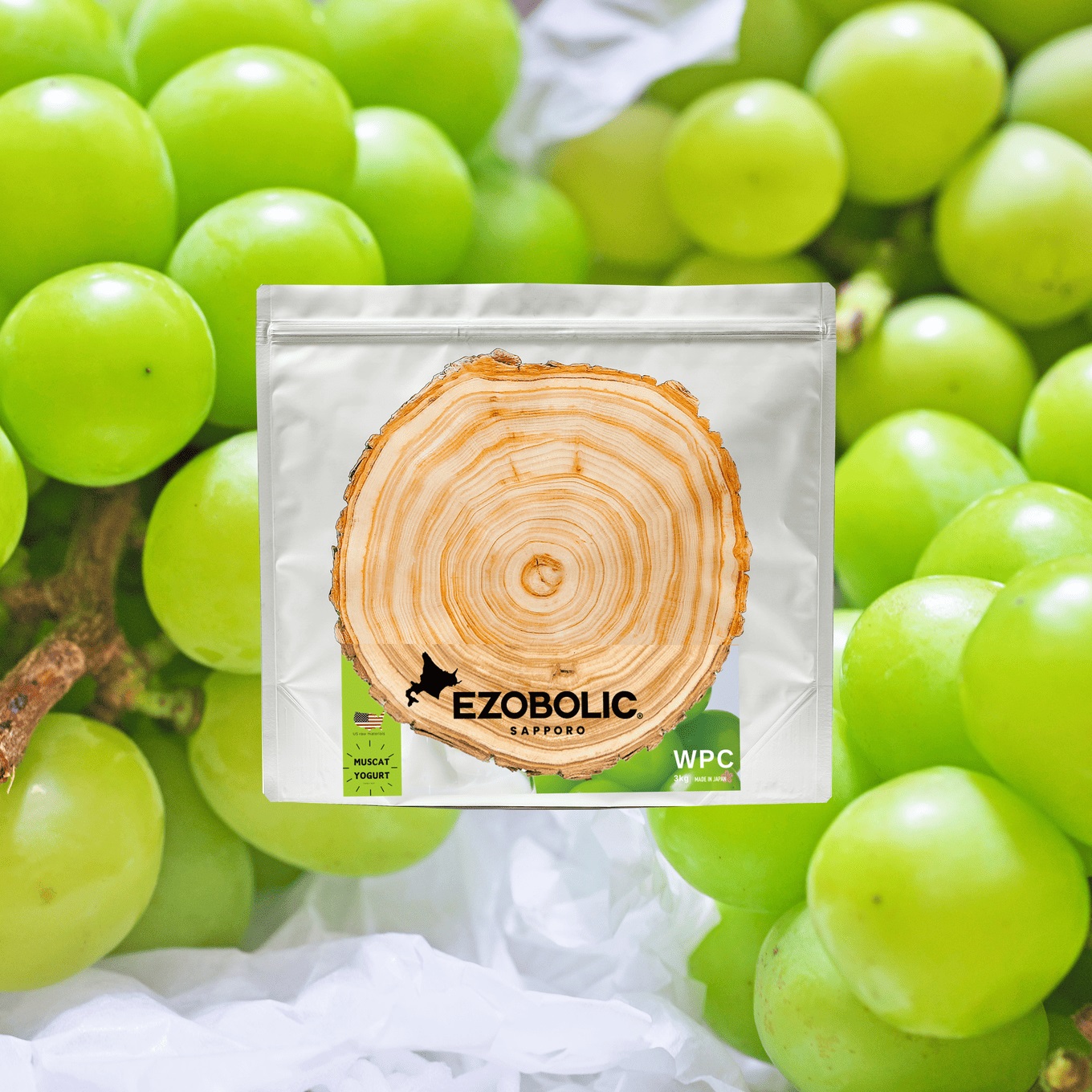 【マスカットヨーグルト風味】 EZOBOLIC プロテイン 3kg マスカットヨーグルト風味 3kg