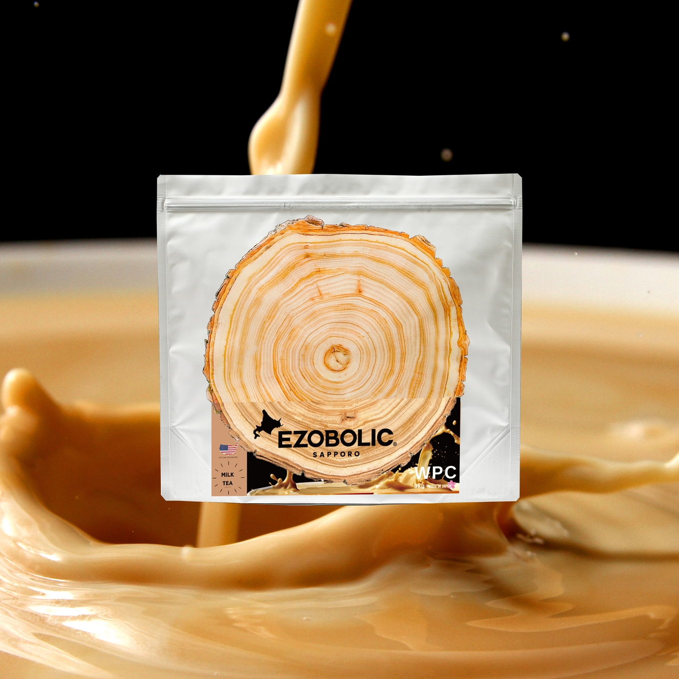 【ミルクティー風味】 EZOBOLIC プロテイン 3kg ミルクティー風味 3kg