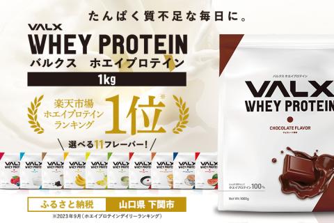 [チョコレート風味]VALX ホエイプロテイン1kg 美味しい タンパク質 満足 ダイエット 運動 スポーツ